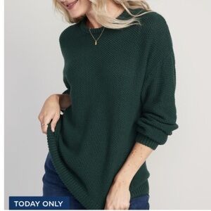 Old navy green tunic sweater